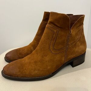 Paul Green Leather Suede Tan Ankle Booties Women’s Size 5